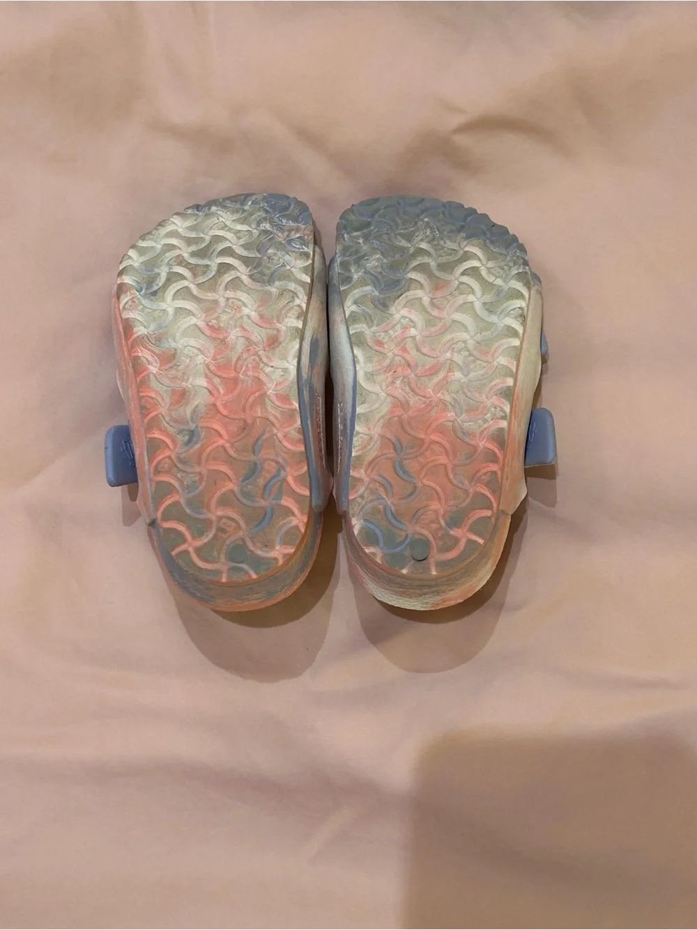 Birkenstock Arizona Essentials Sandals EVA Multi Coral Blue - Girls Size 8